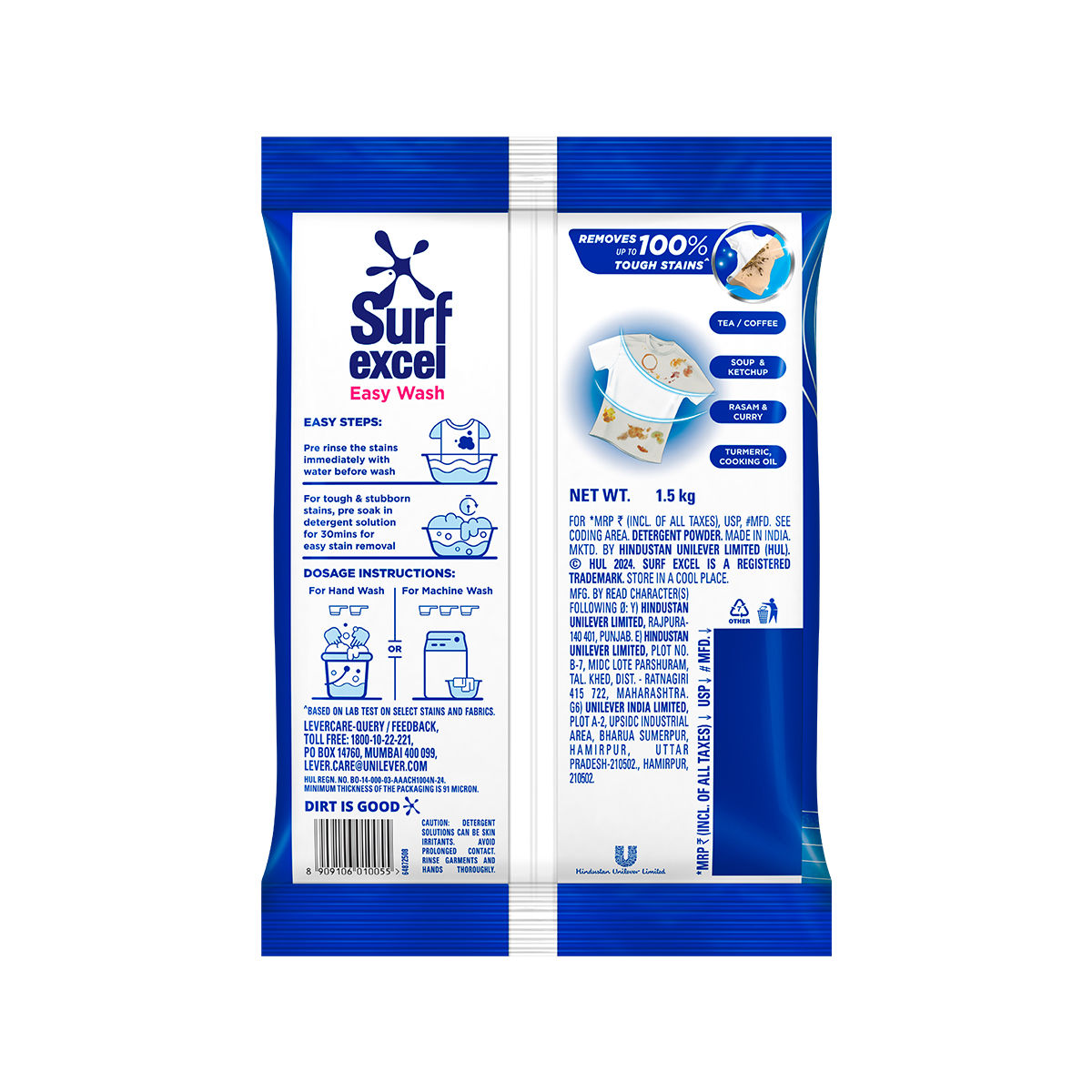 Surf Excel Easy Wash Detergent Powder