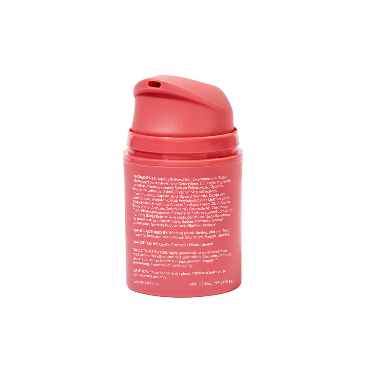 Clayco Sunglaze Sunscreen SPF 50 Pa ++++ With Probiotic and Ceramides