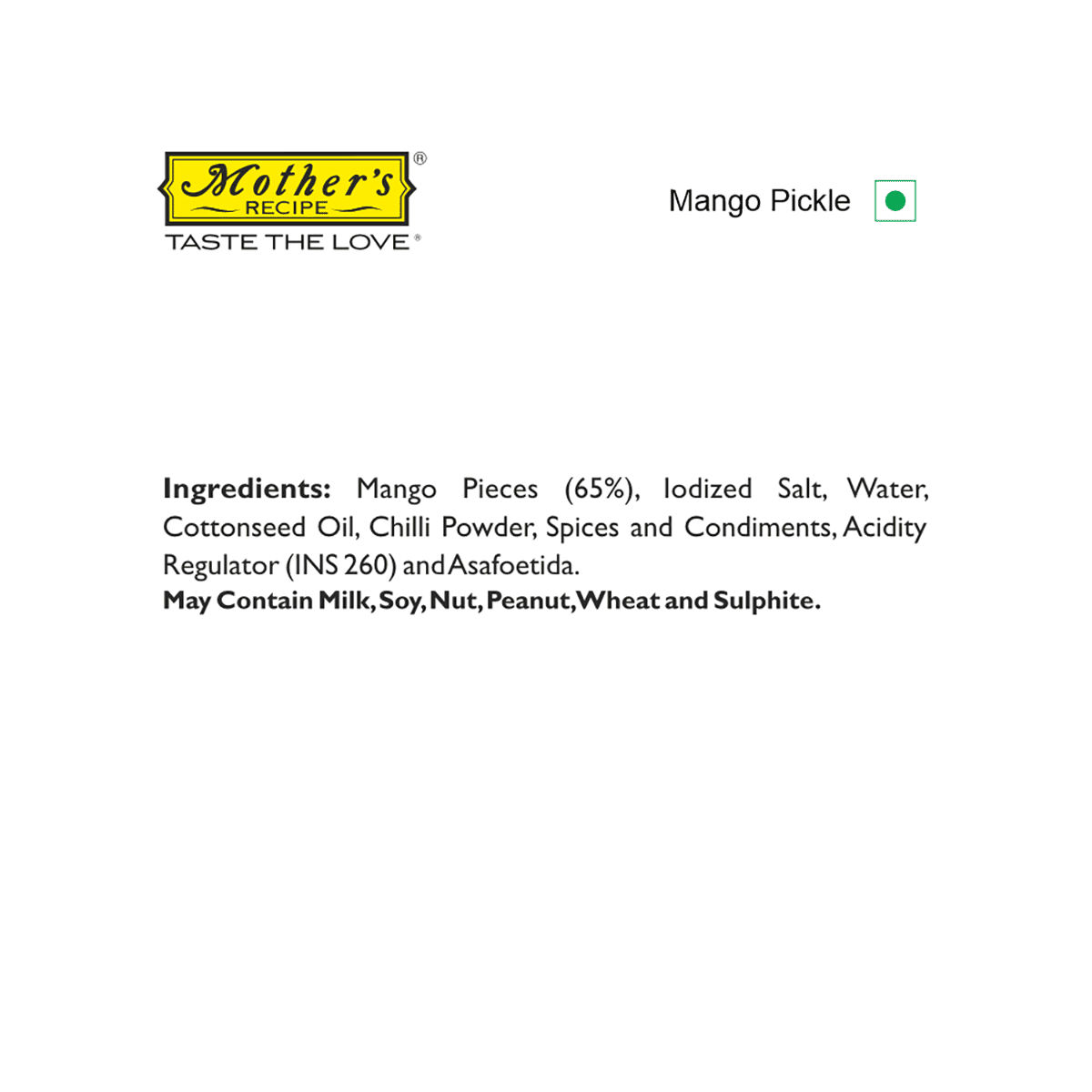 Mother's Recipe Pickle - Mango