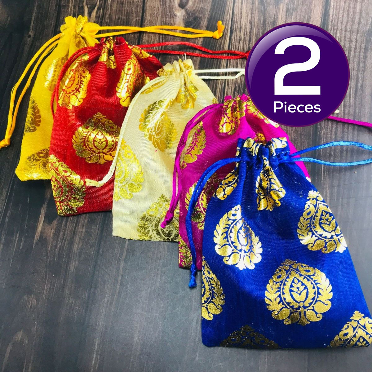 Gullak 5 x 7 Paisley Potli 1 pc Combo