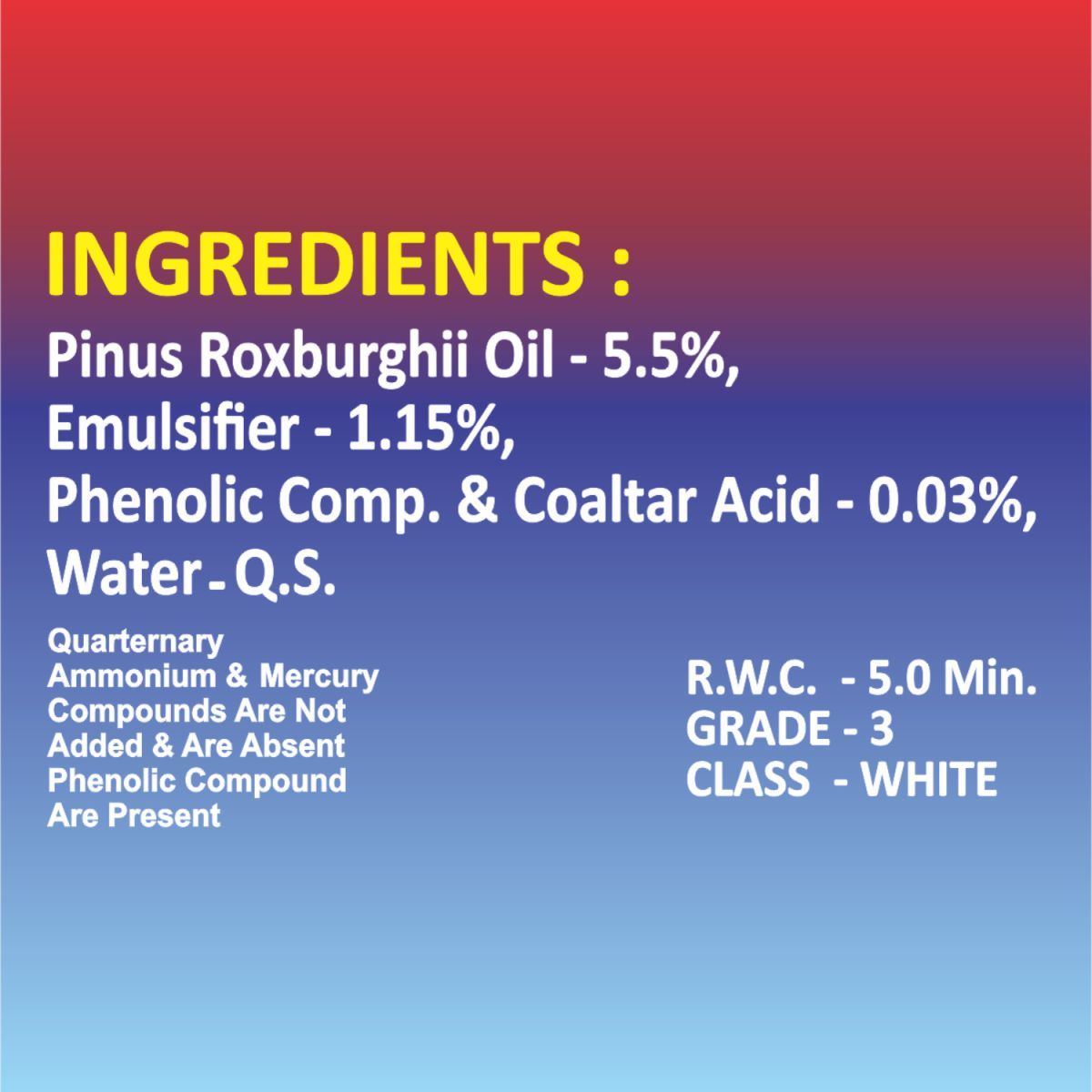 Gainda WHite Disinfectant Phenyle Floor Cleaner