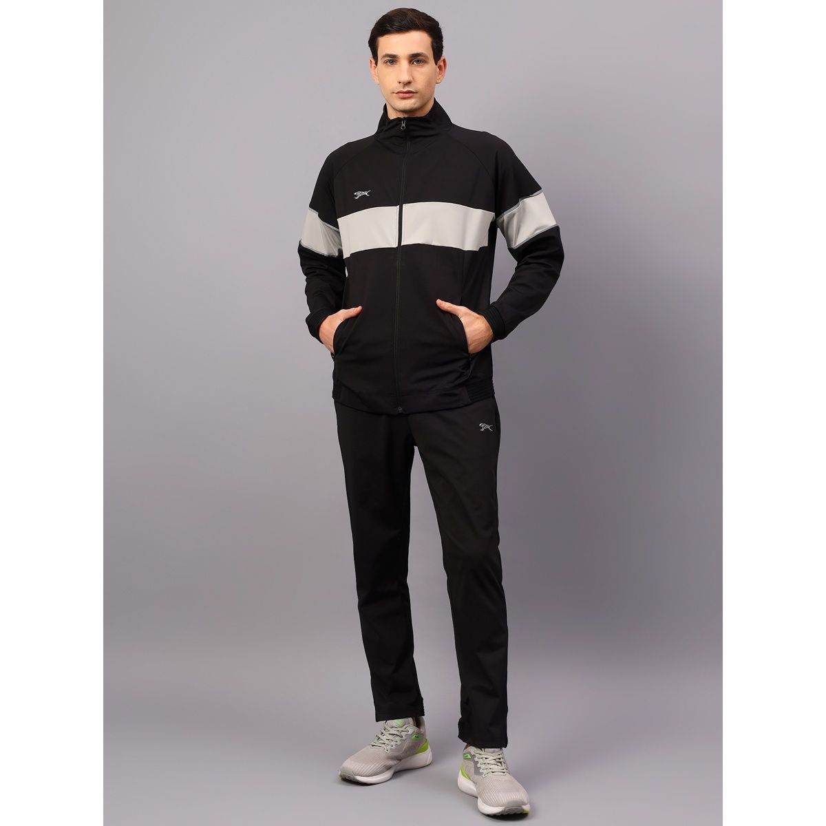 Shiv Naresh Unisex Tracksuit | SNTSW101M | Black - S