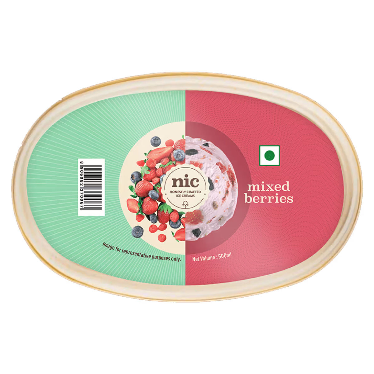 NIC Mixed Berries Ice Cream Tub