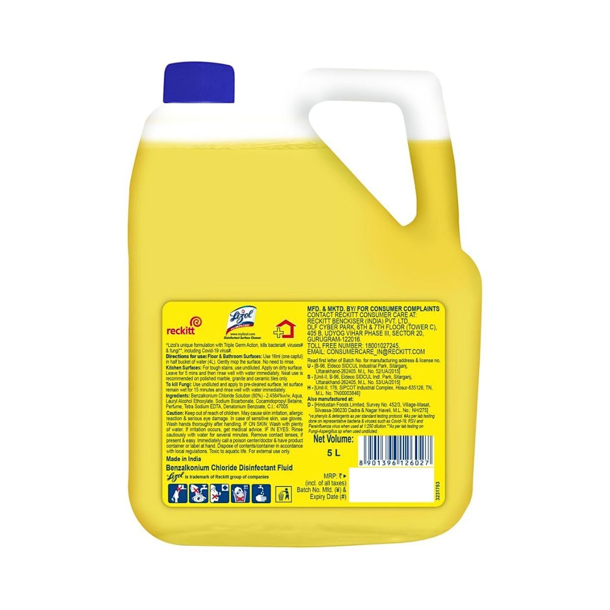Lizol Citrus Floor Cleaner Liquid