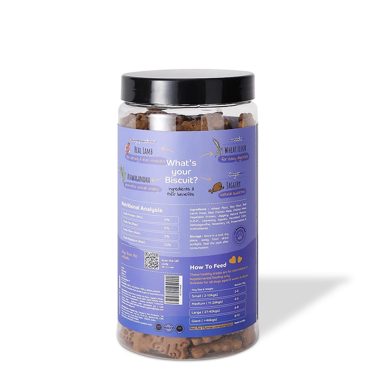 Applod Lamb Dog Biscuit With Ashwagandha