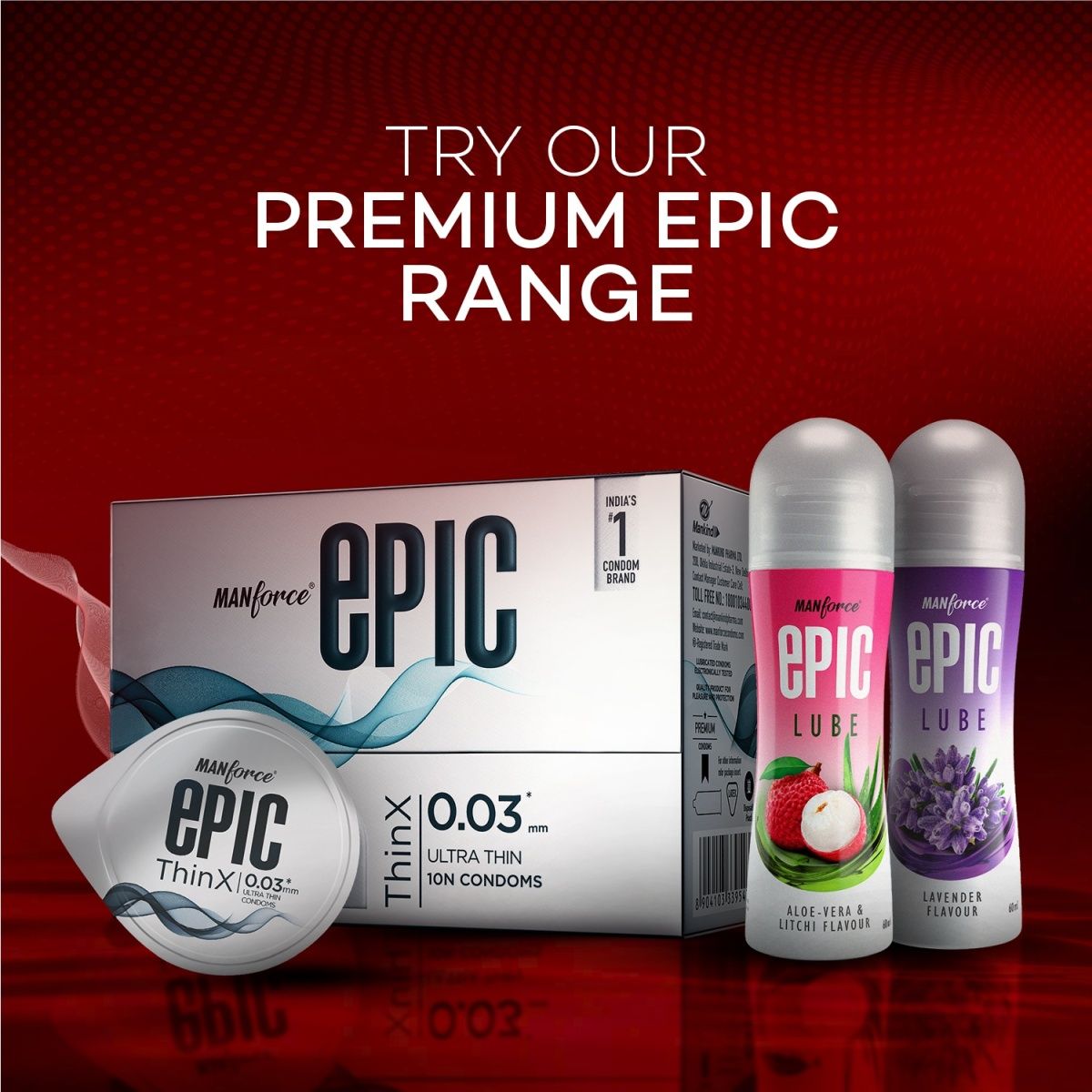 Manforce Xotic Extra Dotted Strawberry Flavoured Condoms Combo