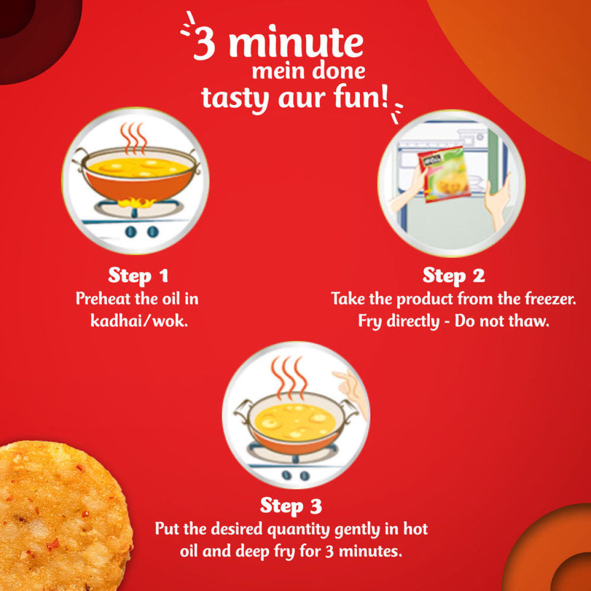 Del Monte Eggless Mayo(500gms) & Mccain Aloo Tikki(400gms) Combo