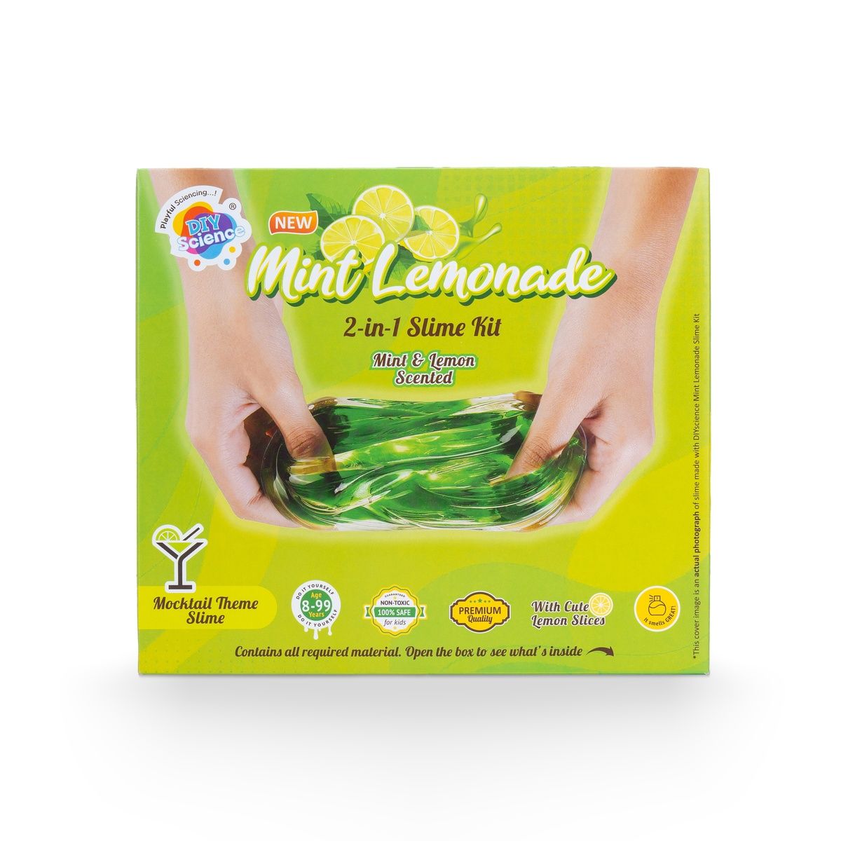 DIY Science Mint Lemonade Slime Kit