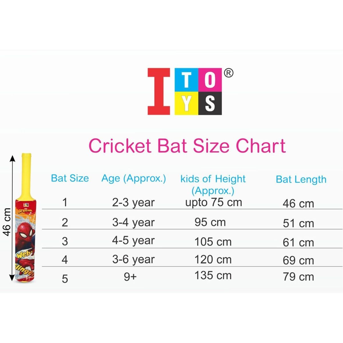 Itoys My First Bat & Ball No. 1-ultimate Spiderman (Colour May Vary)