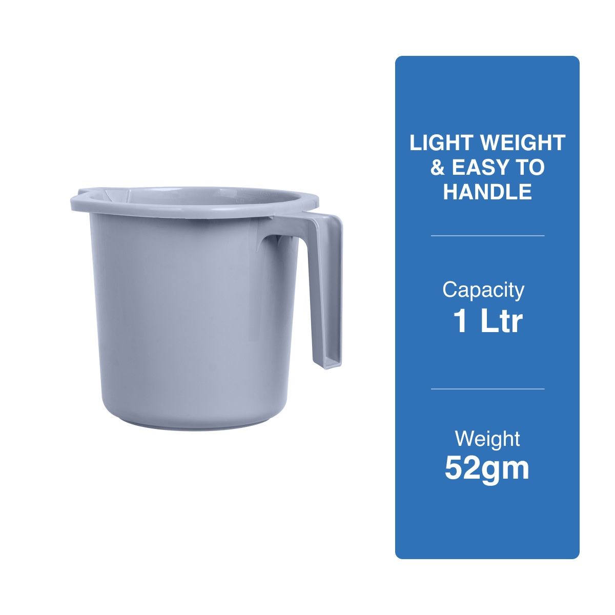 BAY6 Royce Bath Mug 1 L - Grey