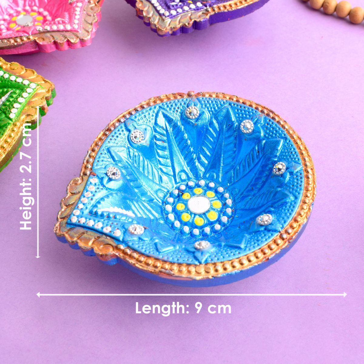 Satvik Clay Diya Set Of 6