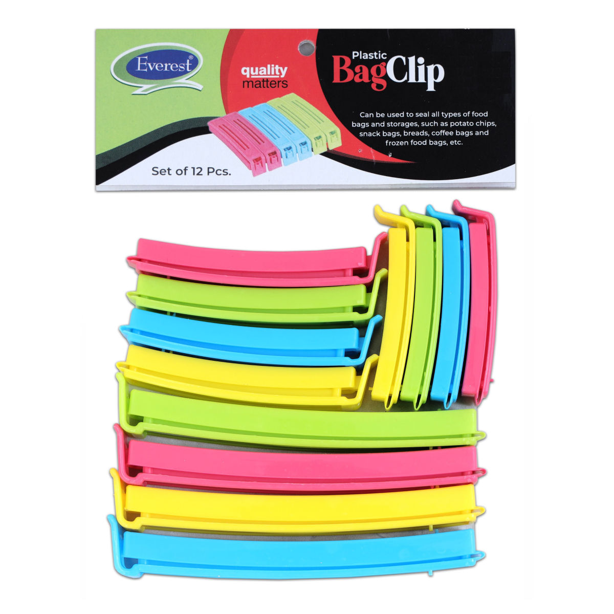 Everest Bag Clip Set Of 12 Pcs