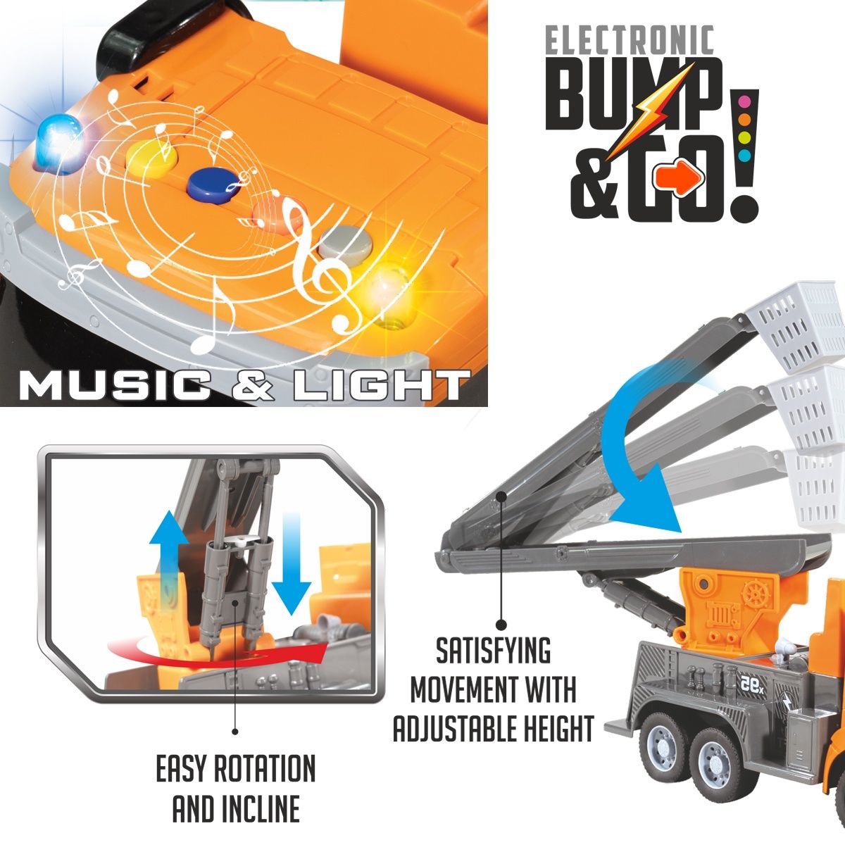 Itoys Bump N Go Telehandler (Colour May Vary)