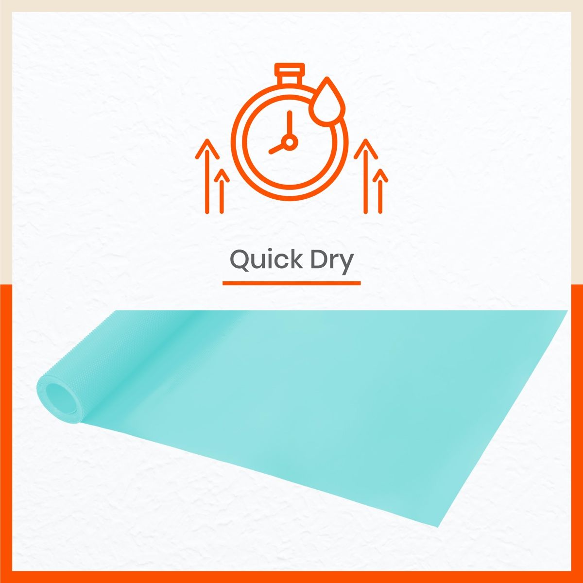 Bathla Shelf Liner | 45cm x 1.5 m | Multipurpose, Reusable, Washable, Temperature Resistant | Blue