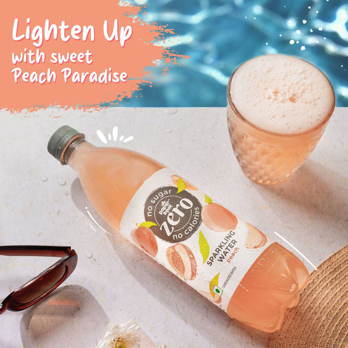 Paper Boat Peach Sparkling Water