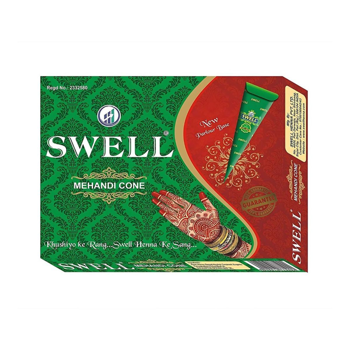 Swell Henna Mehendi Cone 40g