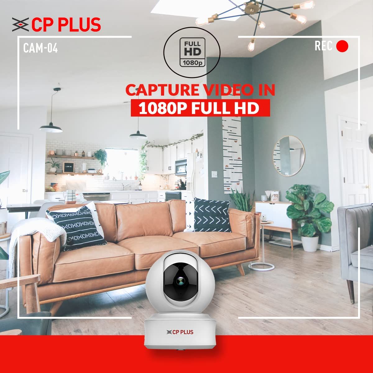 CP Plus 2MP Full HD Smart Wi-Fi Cctv Home Security Camera