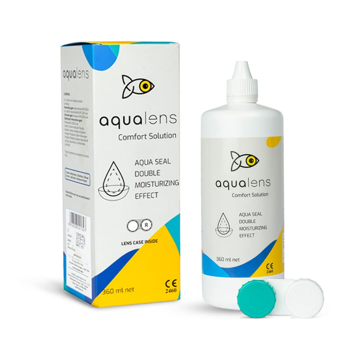Aqualens Comfort Contact Lens Solution - Multipurpose | 360 ml + 1 Lens Case