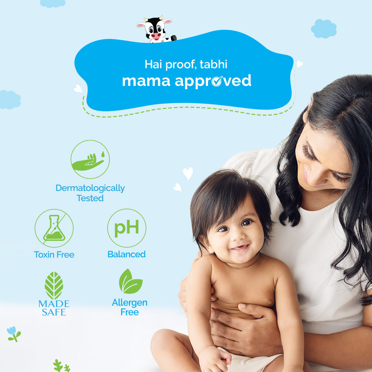 Mamaearth Milky Soft Head To Toe Wash Baby For Kids | 0 - 5 years
