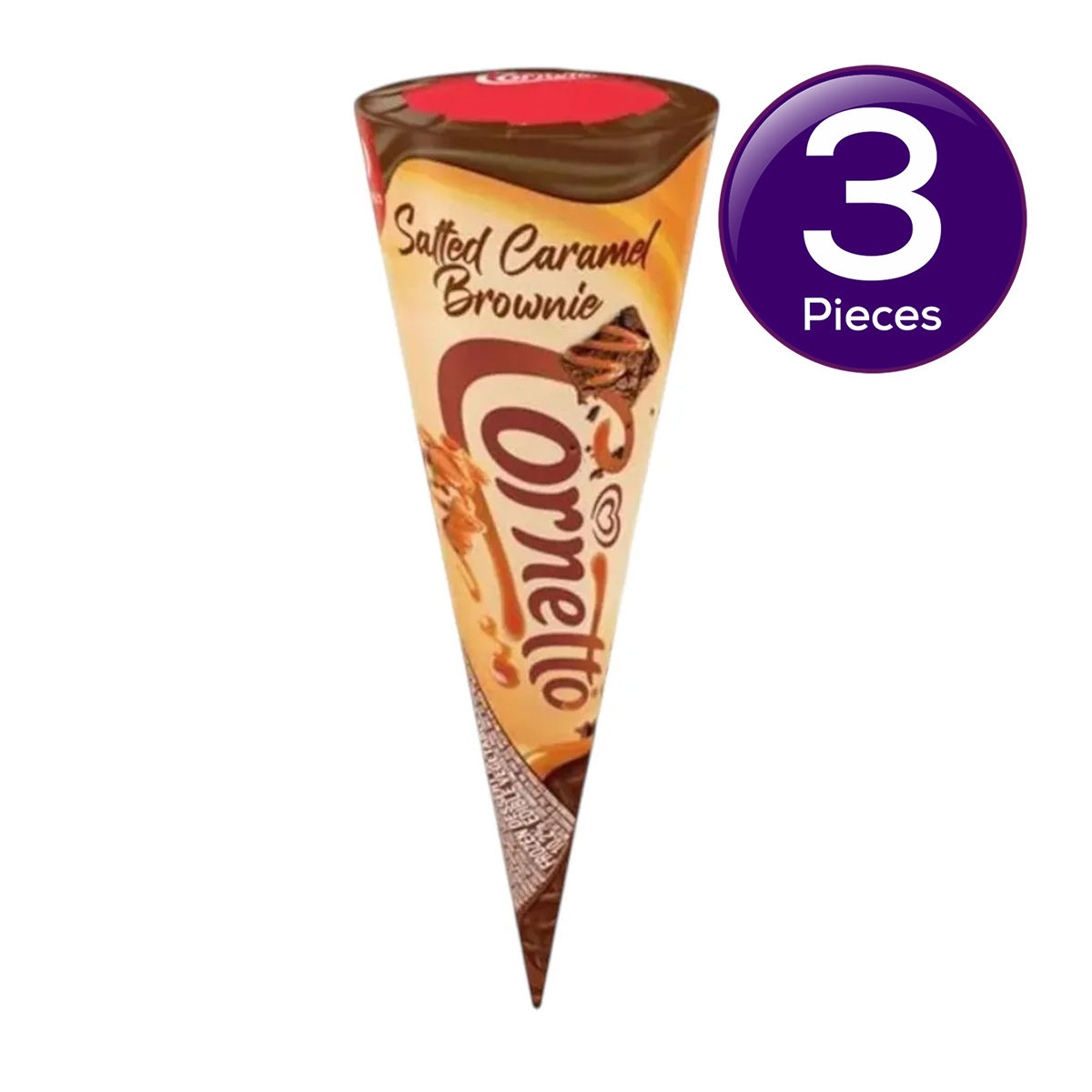 Kwality Wall's Cornetto Salted Caramel Brownie 110 ml Combo