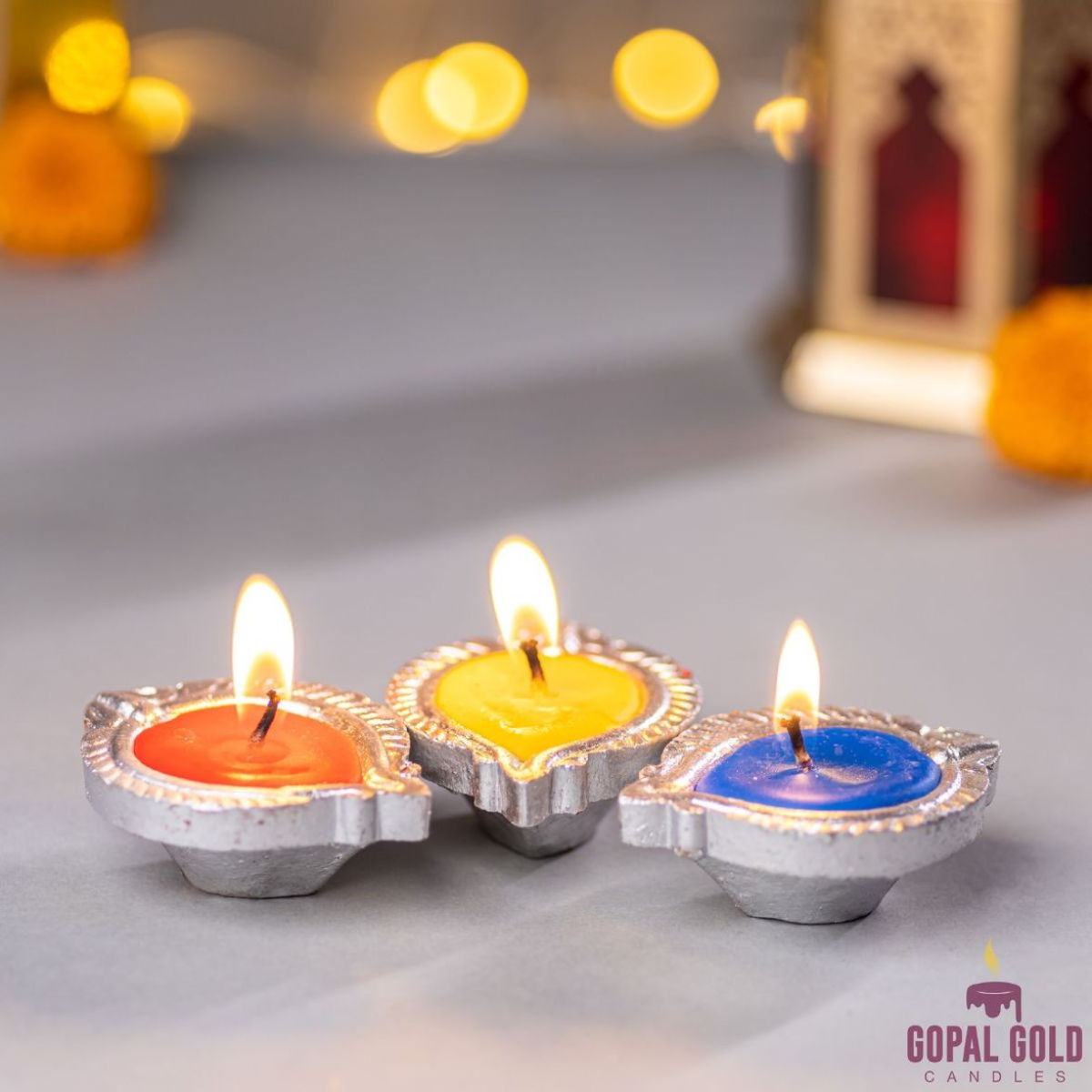 Wonder Earthen Diyas Set – Assorted Colors