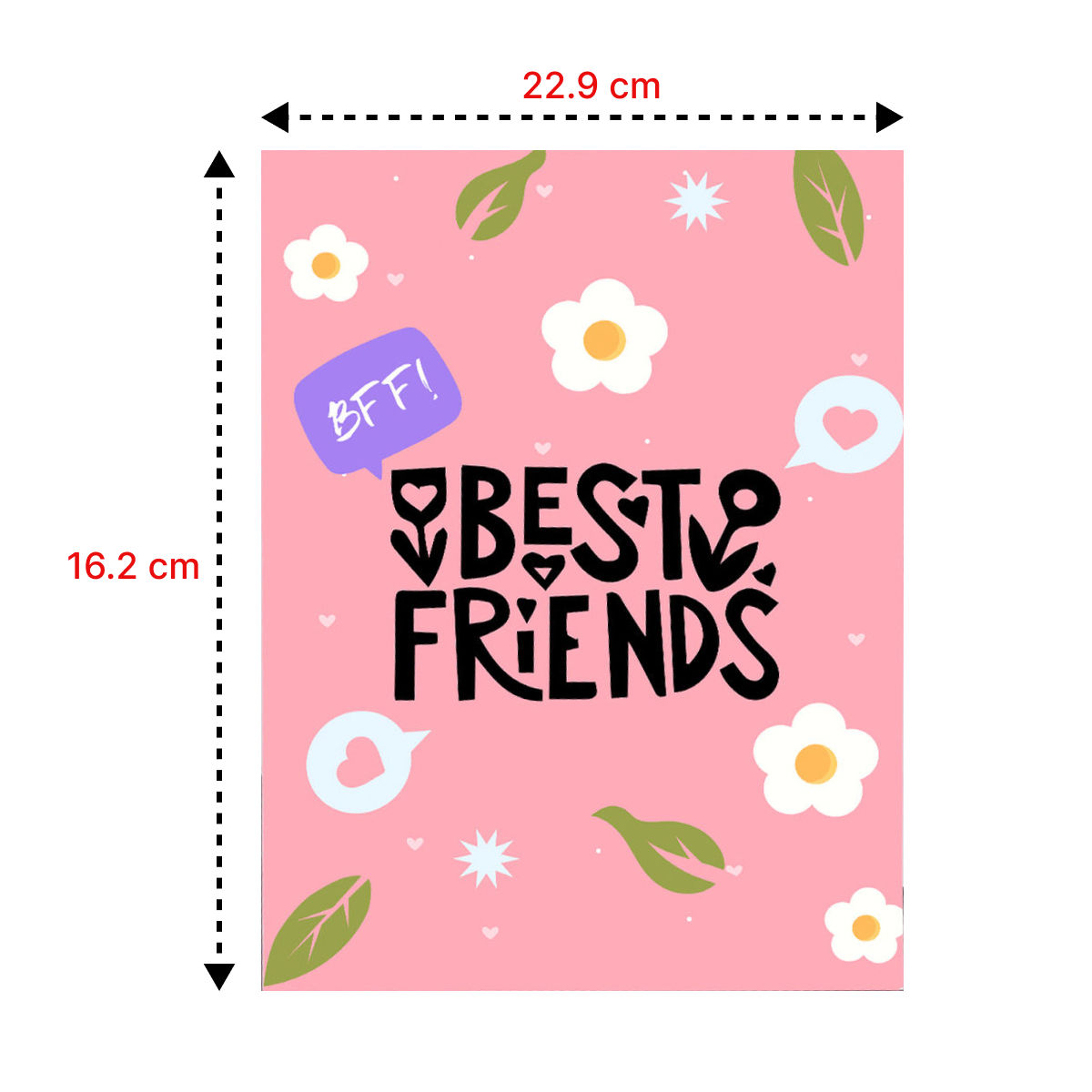 Mad Over Print Bff Best Friends Card