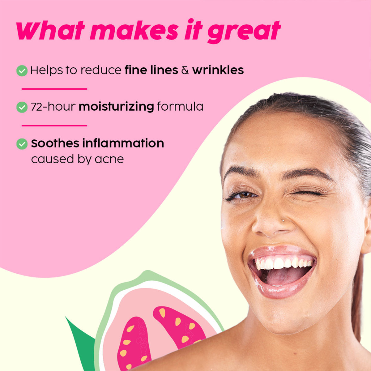 Plix Guava Glow 10% Vitamin C Face Serum with Guava Extract & Pentavitin for Bright & Glowing Skin