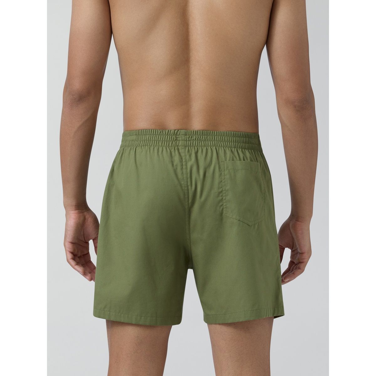XYXX Pace 100% super combed cotton Printed Boxer | Back Pocket | Army Green- XL