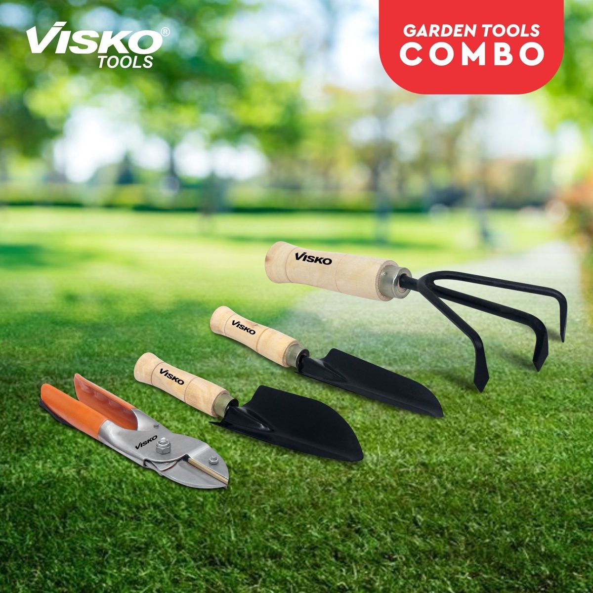Visko 650 Garden Tools Set With 4 Pieces Garden Tool Kit