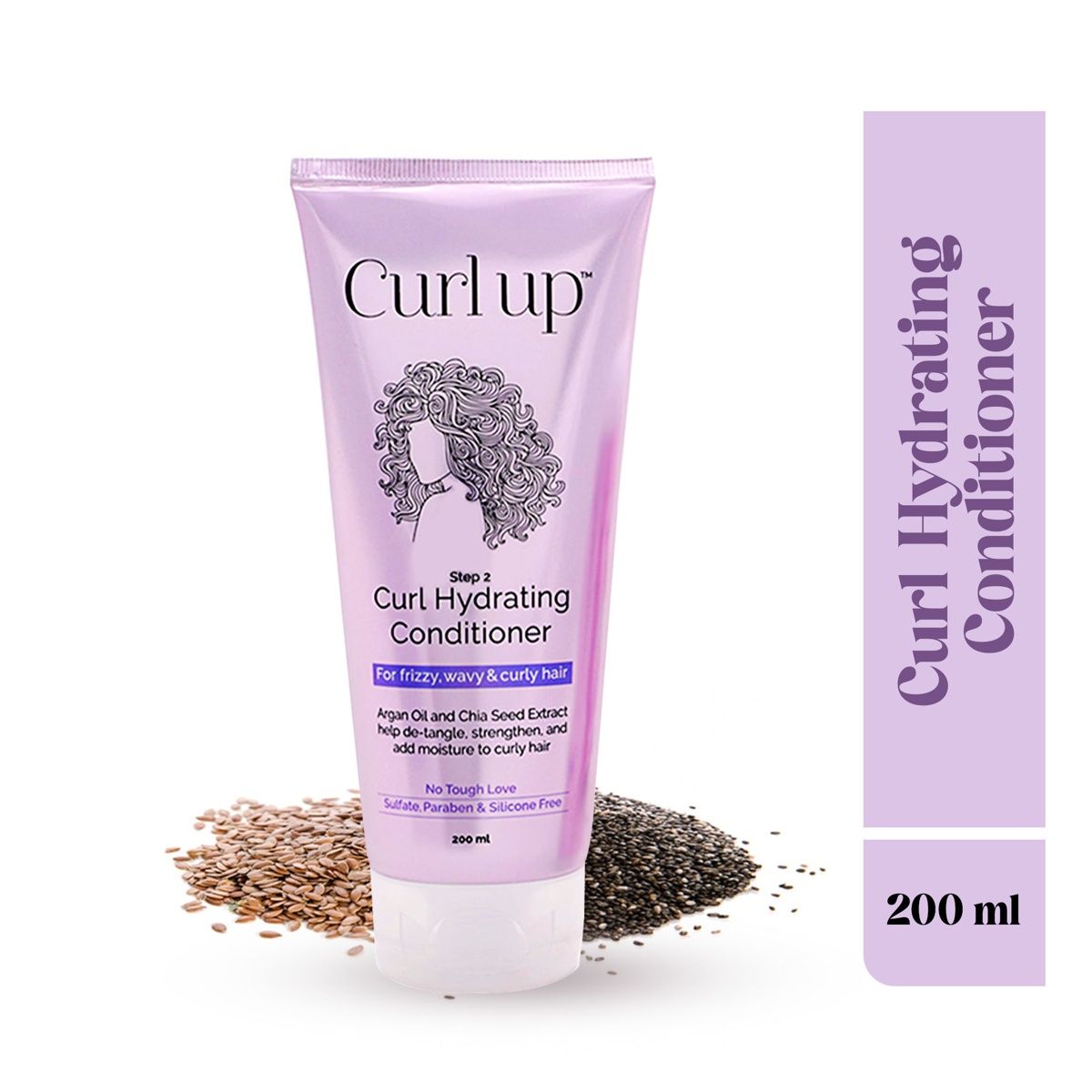 Curl Up Curl Moisturising Shampoo | For Dry Frizzy, Wavy & Curly Hair (200ml) & Curl Up Curl Hydrating Conditioner | For Wavy & Curly Hair | Sulphate Paraben & Silicone Free (200ml) & Curl Up Curl Defining Cream | All In One Leave In Conditioner | Hair Cream For Wavy & Curly Hair (150g) Combo