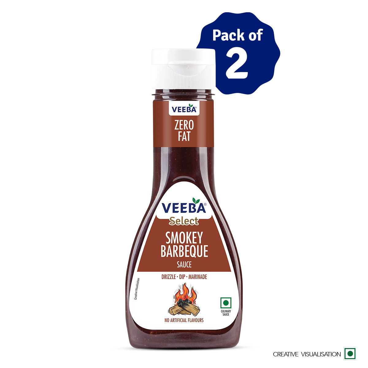 Veeba Smokey Barbeque Sauce (330g) Combo | Pack of 2