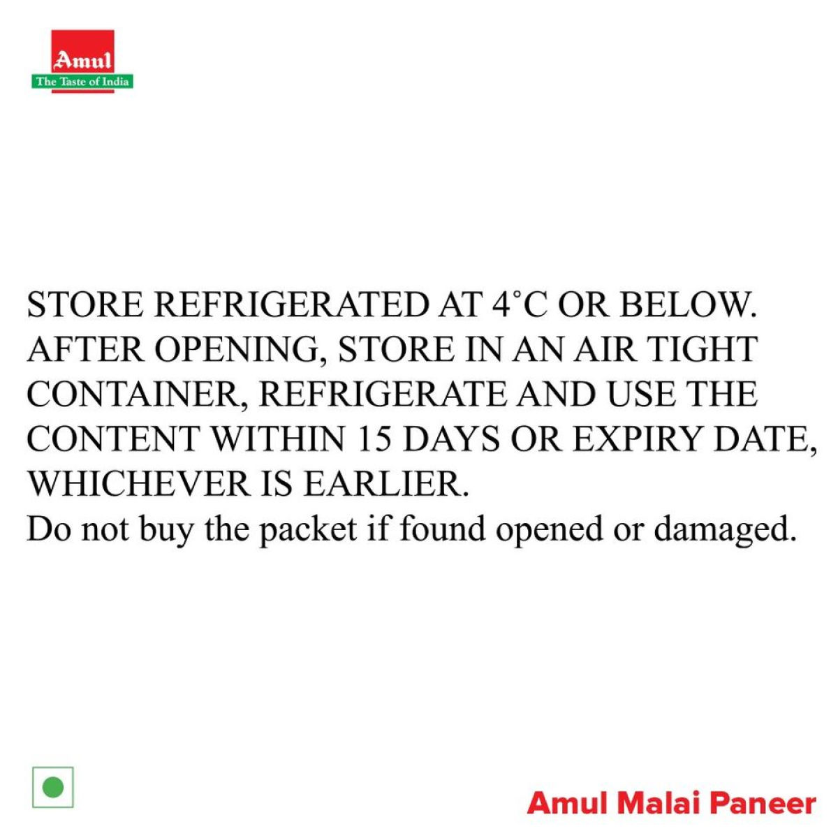 Amul Fresh Malai Paneer 200 g Combo