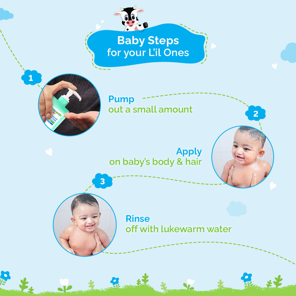 Mamaearth Milky Soft Head To Toe Wash Baby For Kids | 0 - 5 years