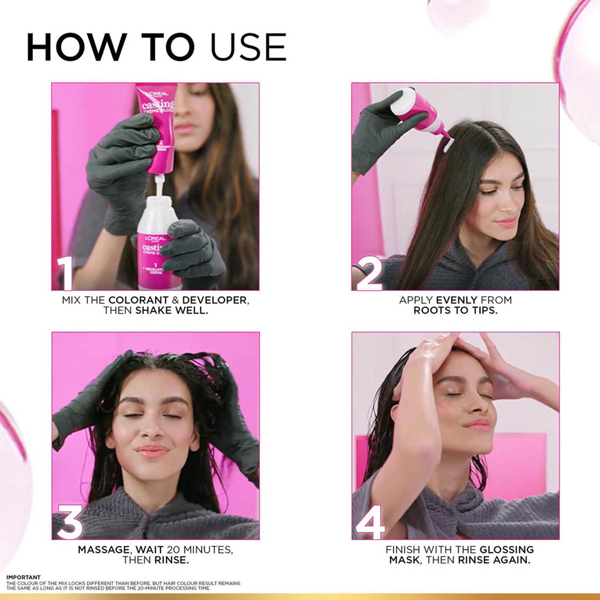 L'Oreal Paris Casting Creme Gloss Hair Color (Dark Brown 400)(159ml) & L'Oreal Paris Color Protect Shampoo(340ml) Combo
