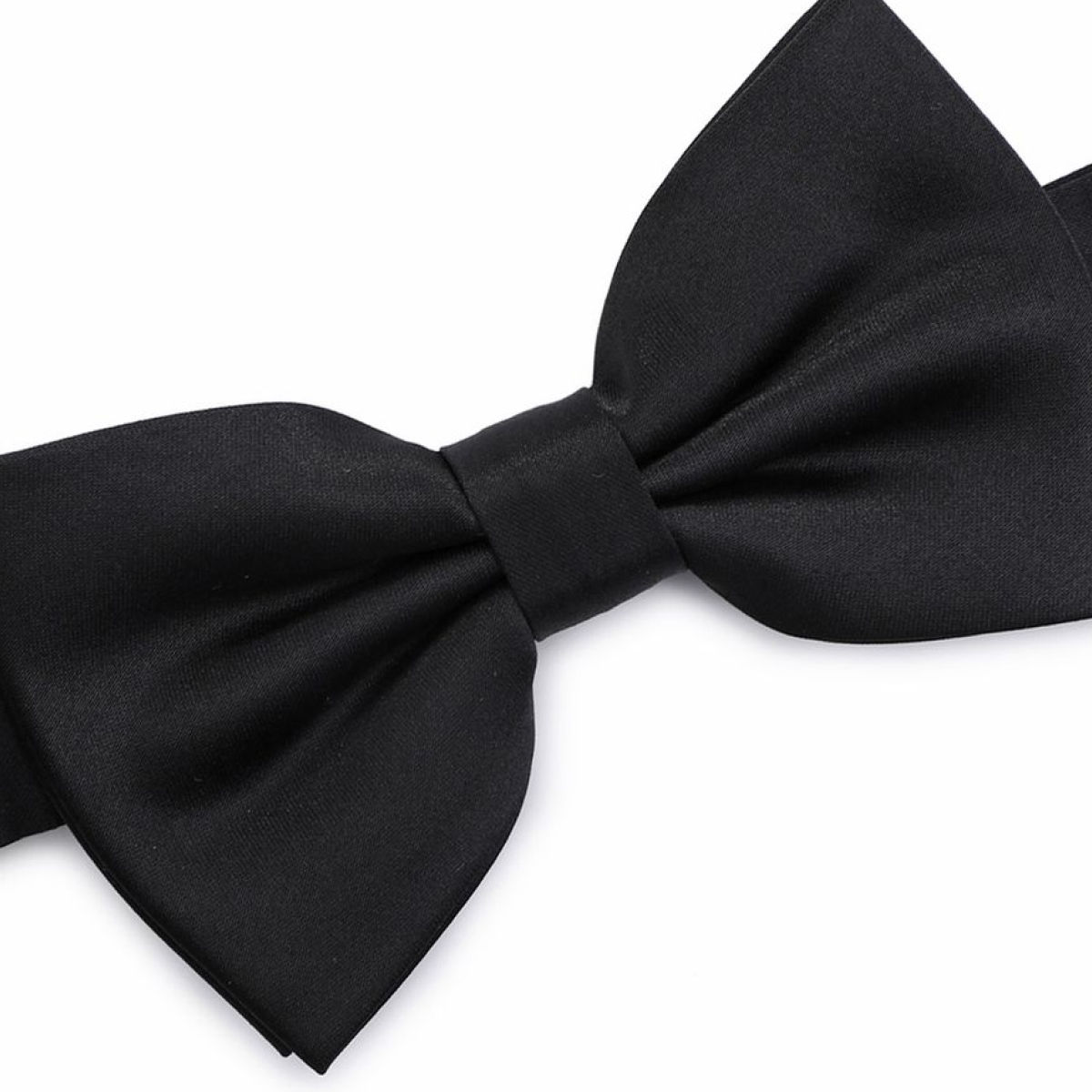 Calvadoss Men's Solid Bow Tie | BOW 2159 | Black