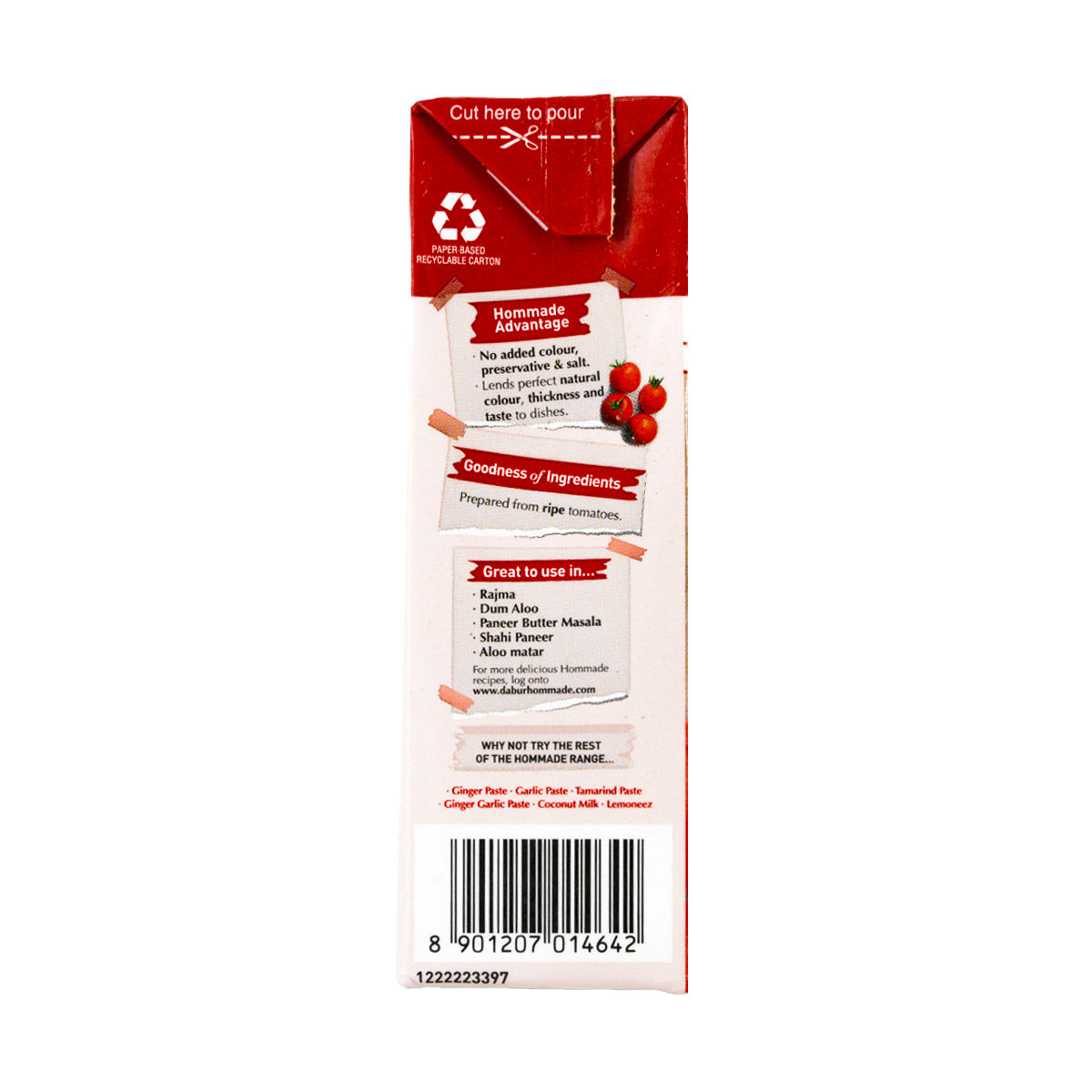 Dabur Hommade Tomato Puree 200 g Combo