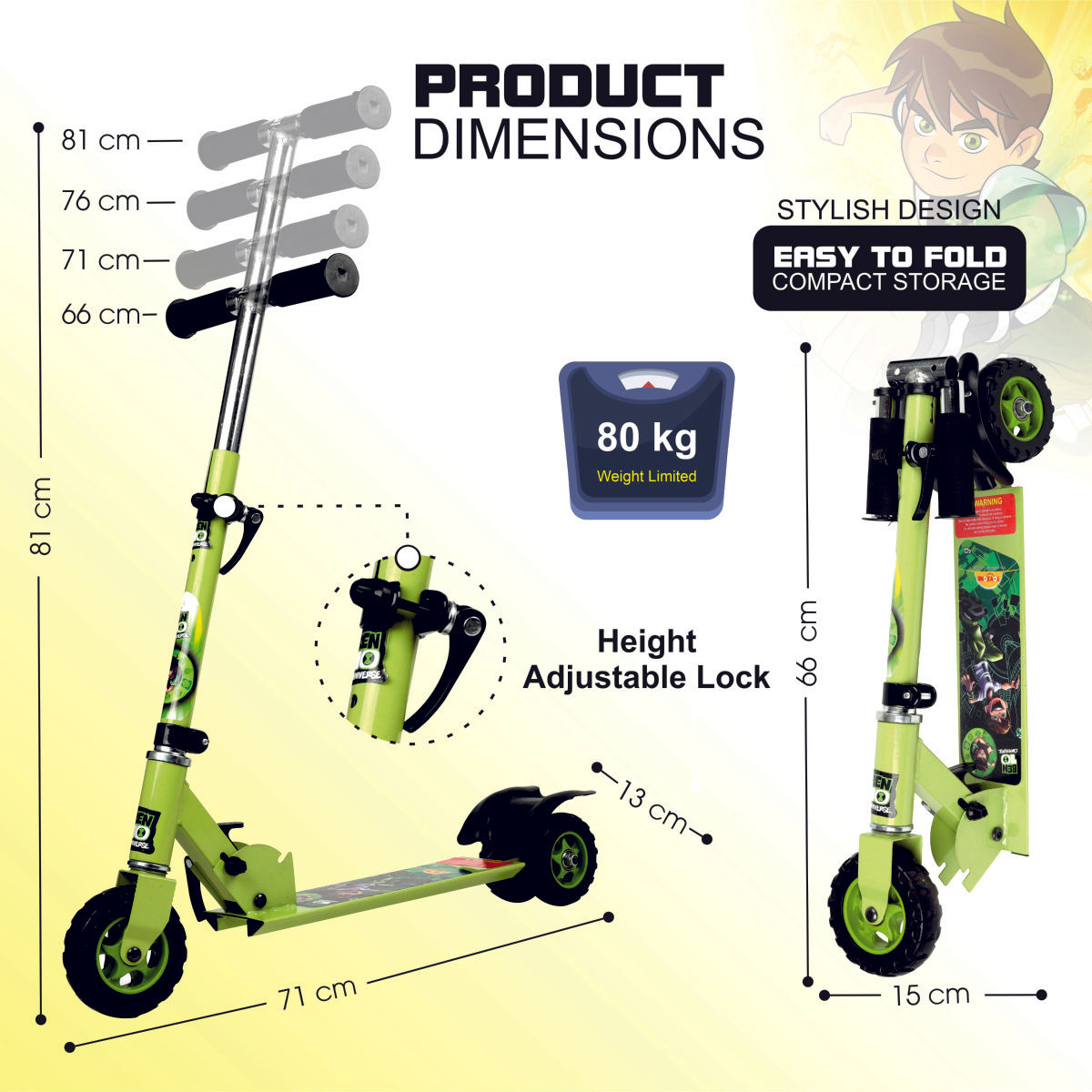 Toyzone Ben 10 Scooter Square