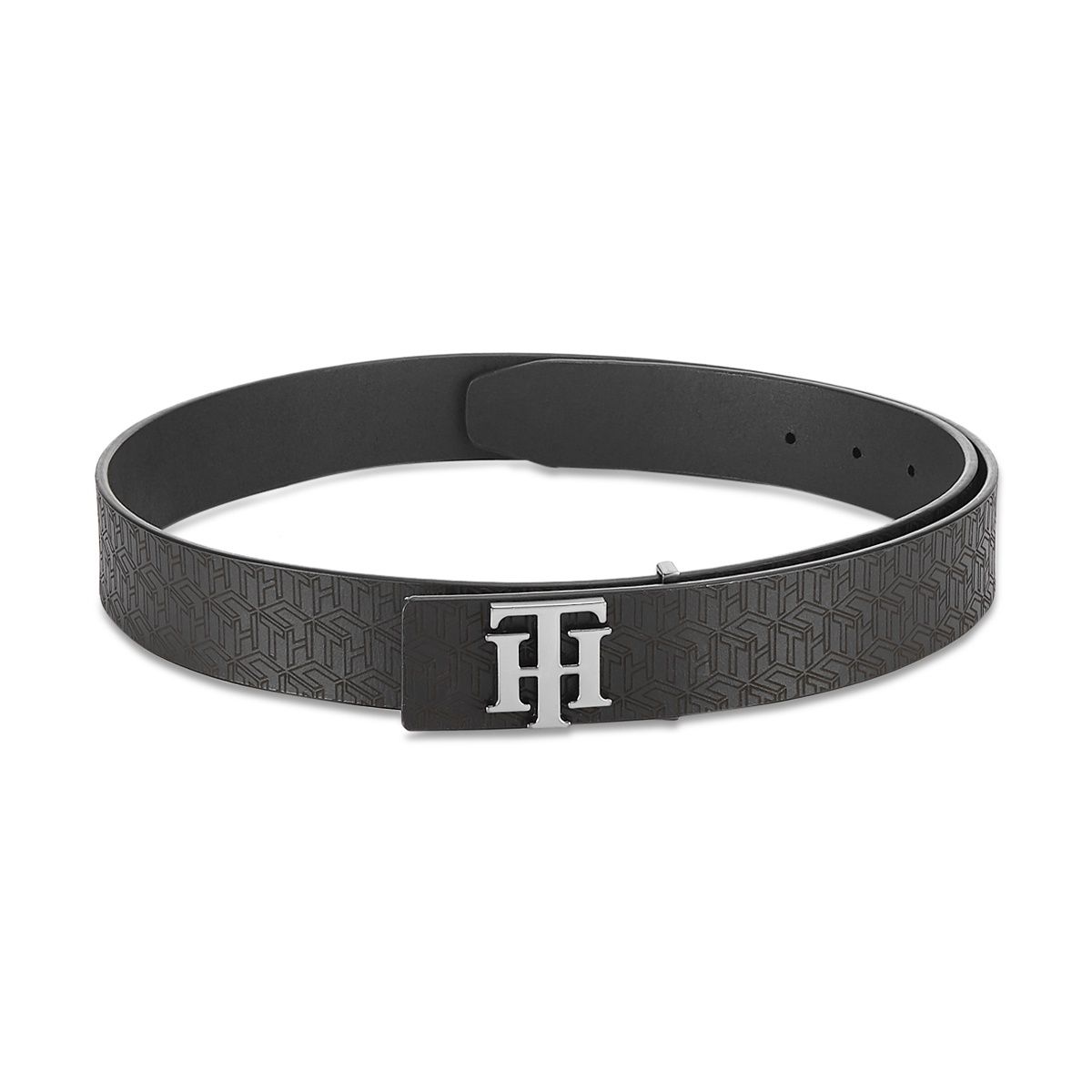 Tommy Hilfiger Men's Genuine Leather Belt | Black - 44 Inches