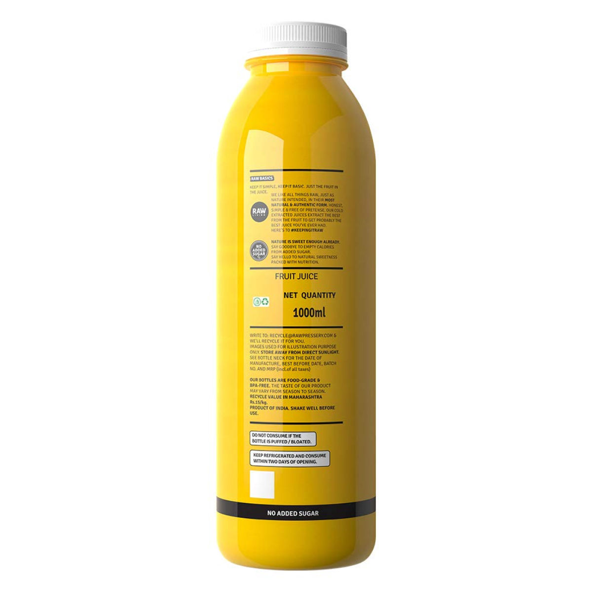 Raw Pressery Valencia Orange Fruit Juice