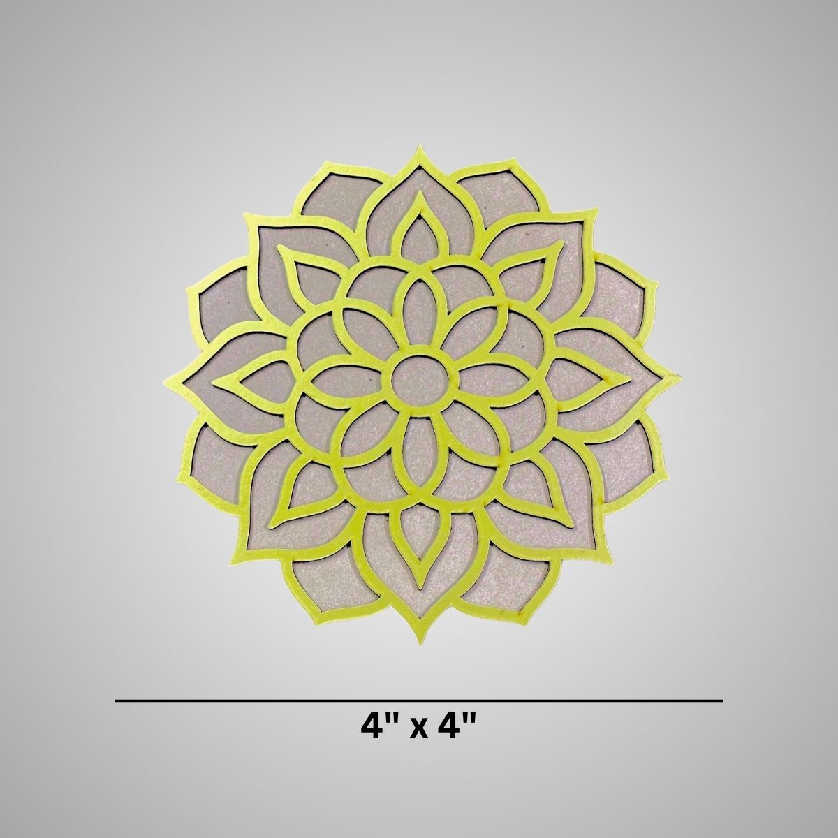 DiaCraft Rangoli Stencil Radiance Mdf | 4 X 4 Inch