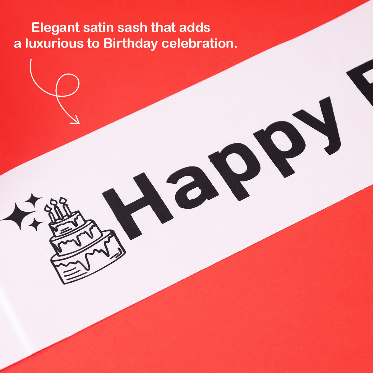 Oye Happy Birthday Sash