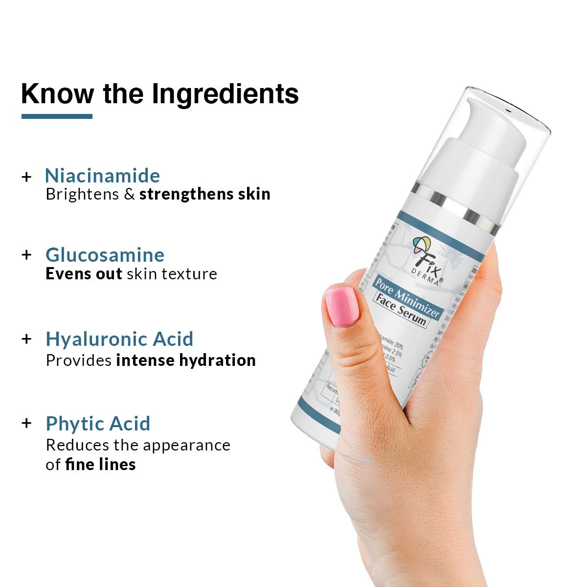 Fixderma 20% Niacinamide Serum For Face For Pore Minimizer Men & Women
