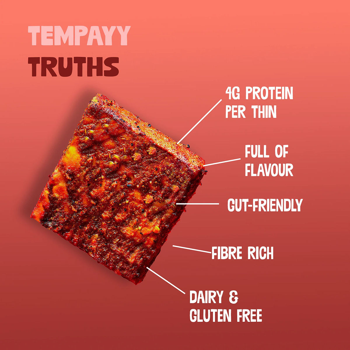 Hello Tempayy  Protein Tandoori Tempeh Thins - Sandwiches & Wraps