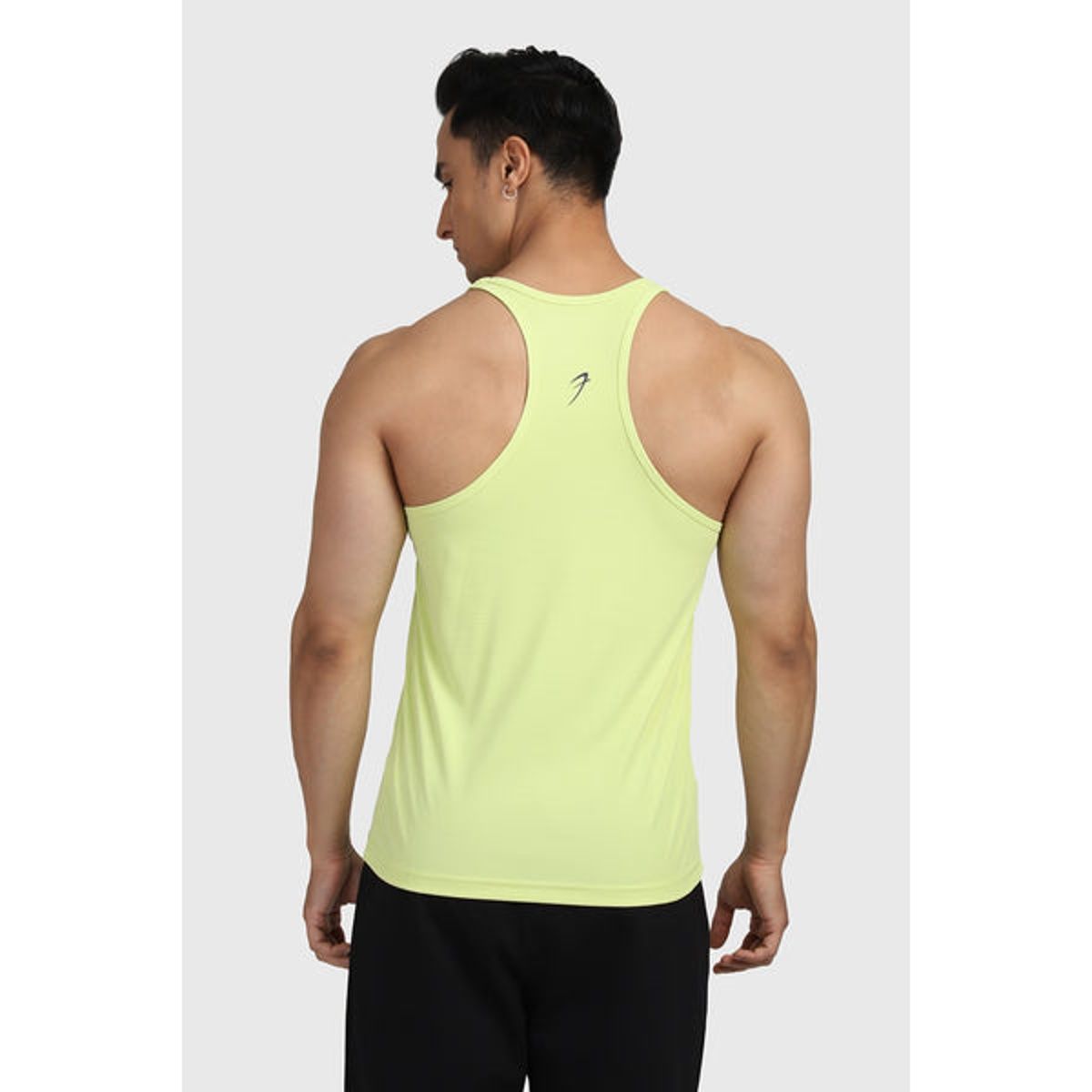 Fuaark Men's Checks Stringer Tank | Lime - XL