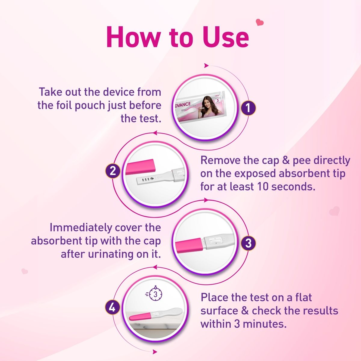 Prega News Advance Rapid Single Step Pregnancy Test