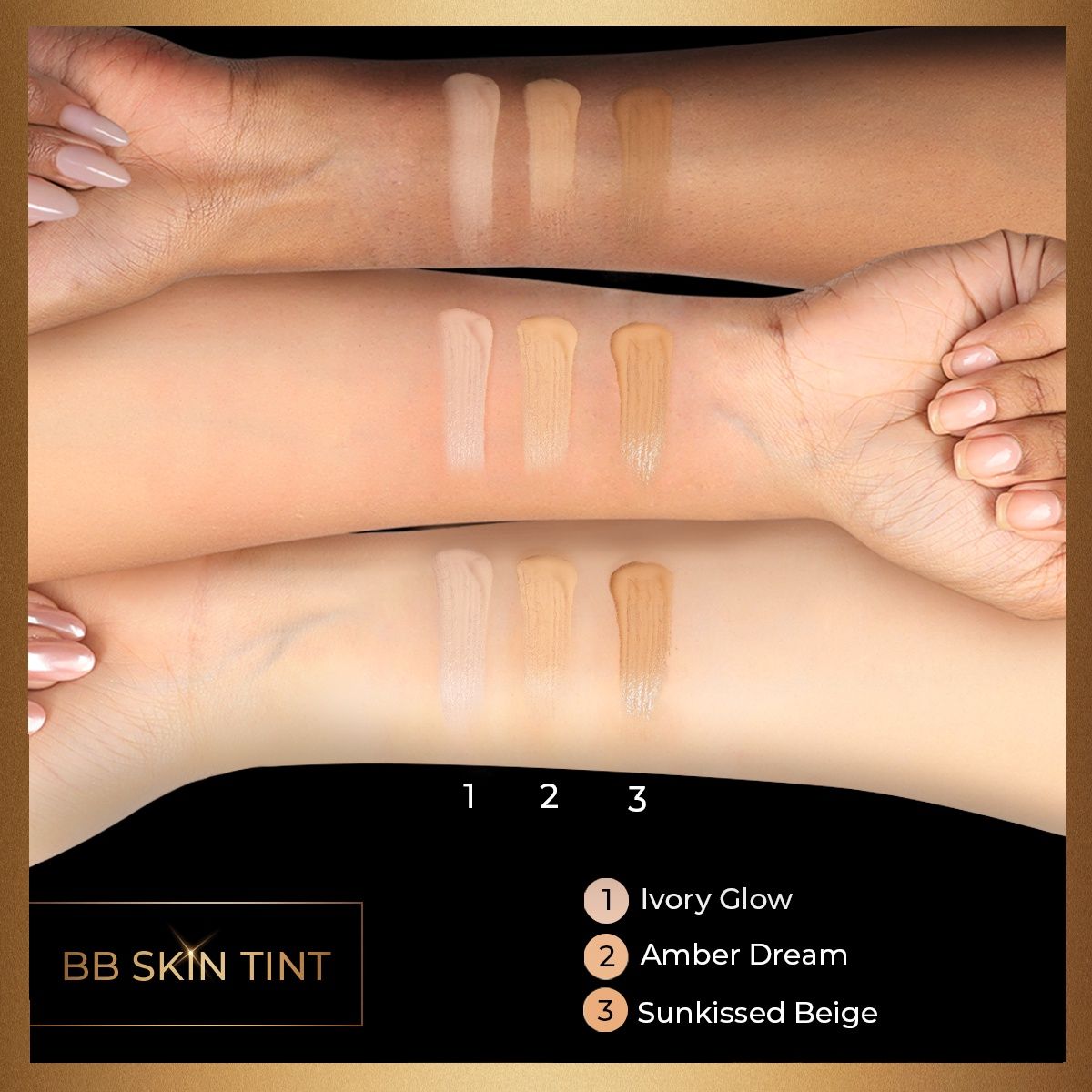 Manish Malhotra BB Skin Tint for Makeup | SPF 50 PA+++ | Adapts to you Skin Tone | Amber Dream