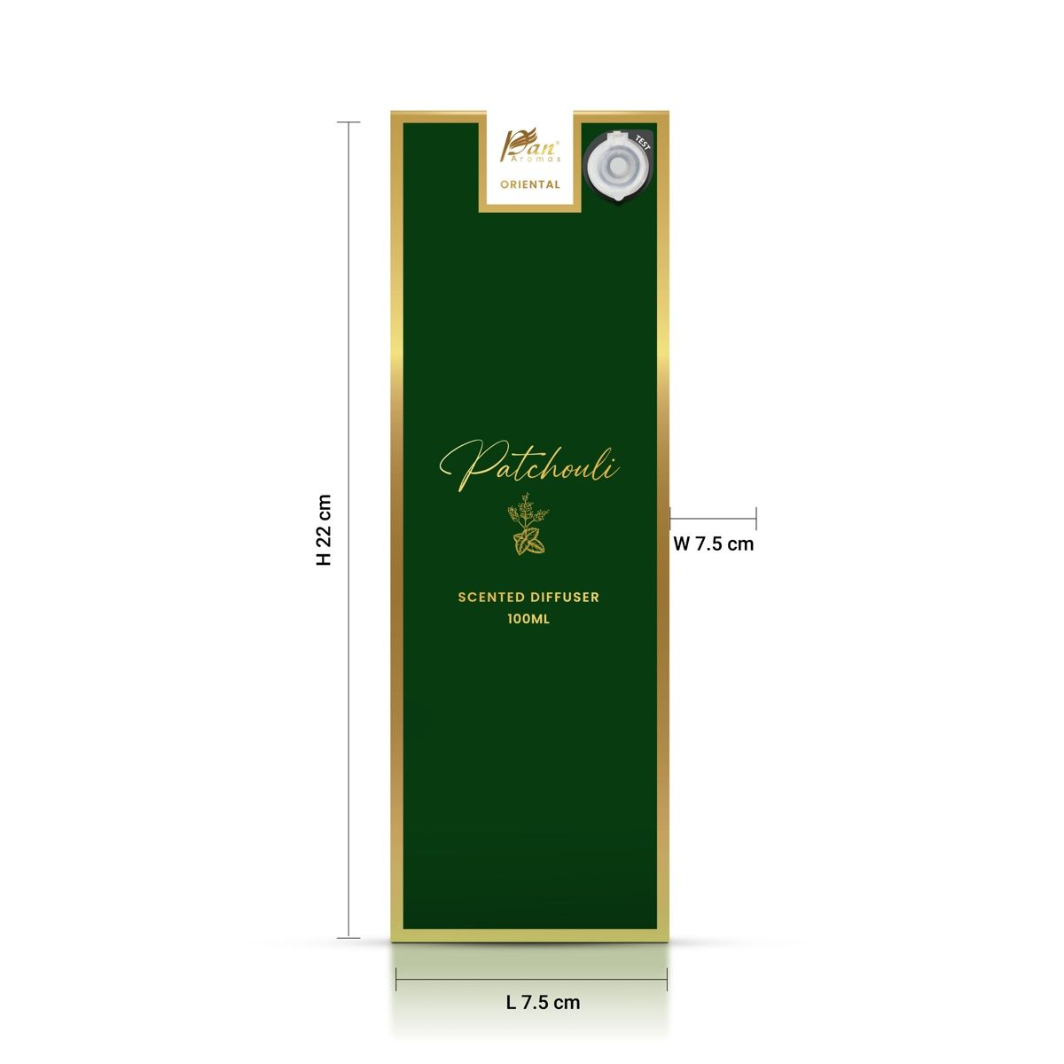 Pan Aromas Oriental Scented Reed Diffuser - Patchouli