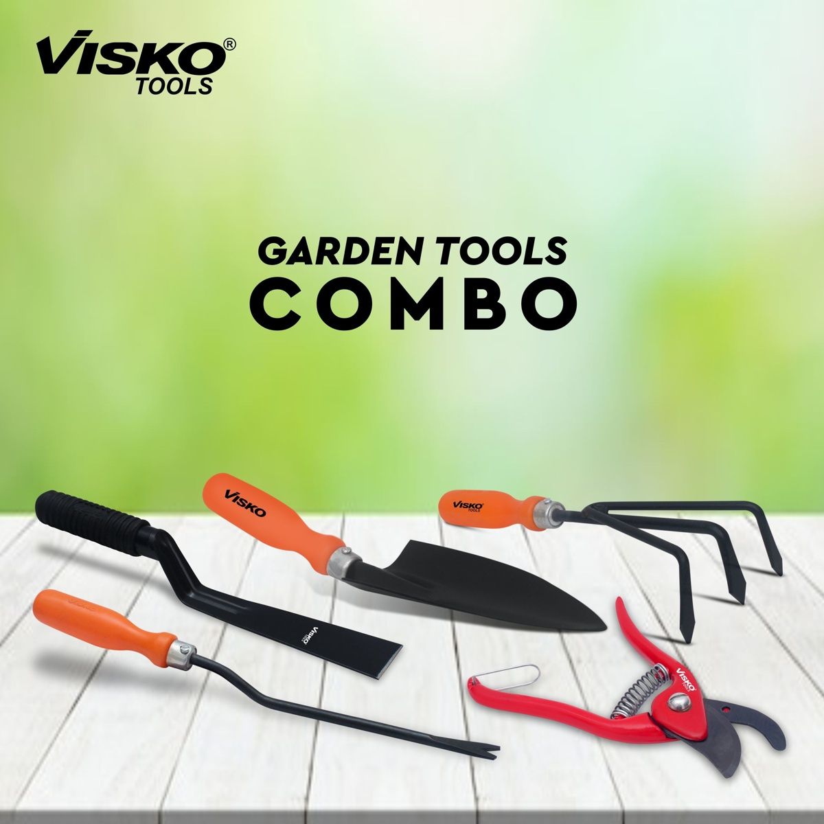 Visko 659 Garden Tools Set With 5 Pieces Garden Tool Kit