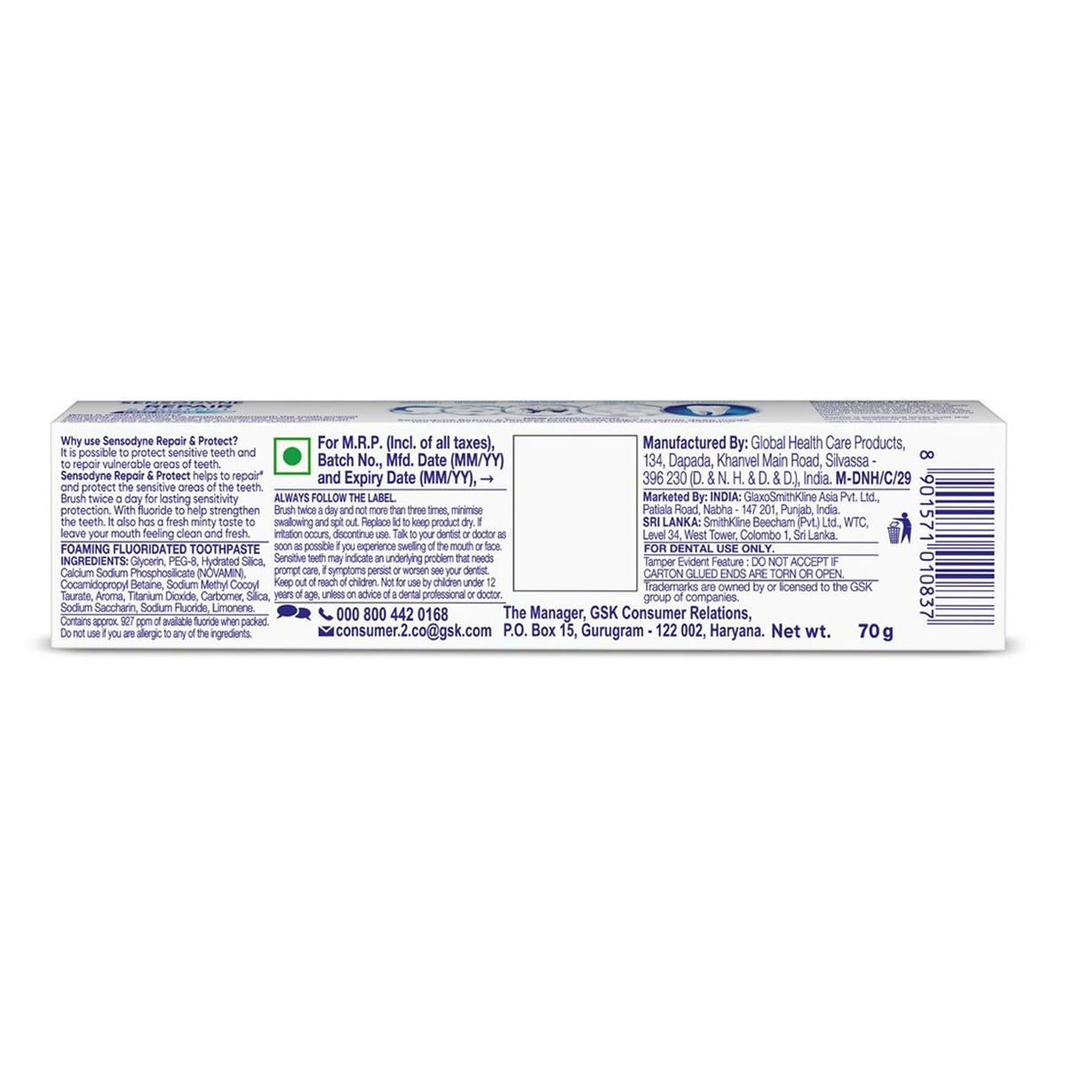 Sensodyne Sensitive Repair And Protect Toothpaste