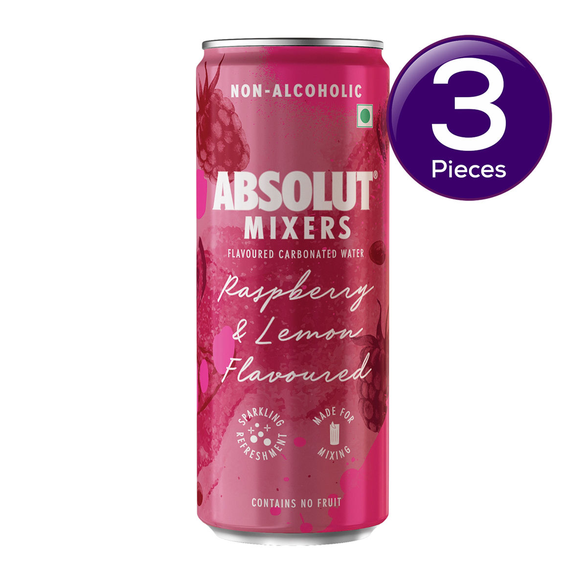Absolut Raspberry and Lemon Mixer 250 ml X 3 Combo
